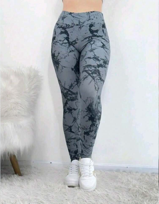 Calça Legging Marmorizada rajada fitness academia yoga esporte
